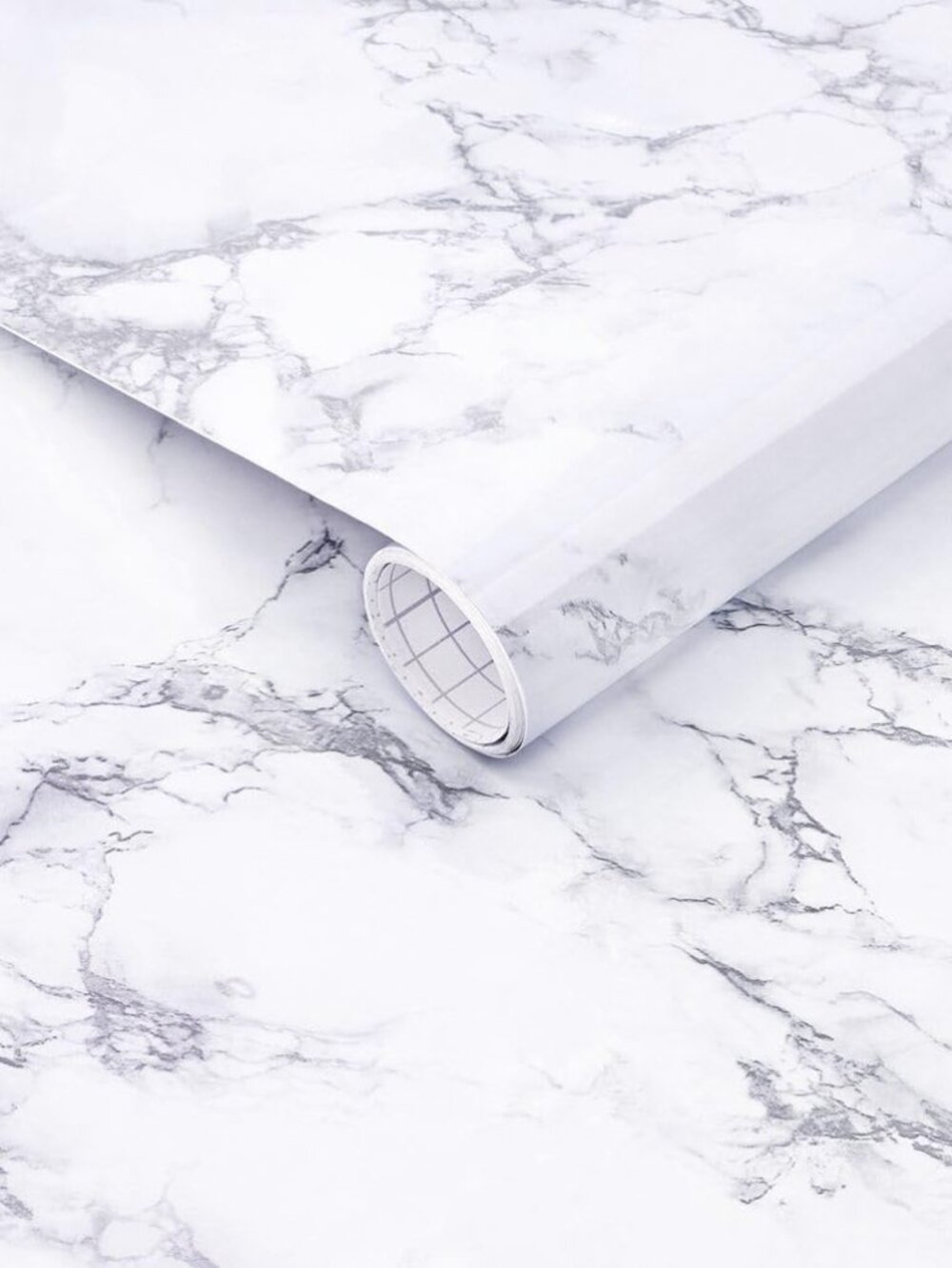 Arthome White Marble Contact Paper - Peel and Stick Wallpaper - Self-Adhesive &